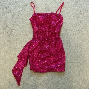 Sparkling Pink Sequin Dress